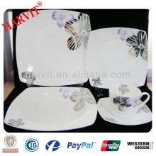 20pcs Square fine bone china dinner set